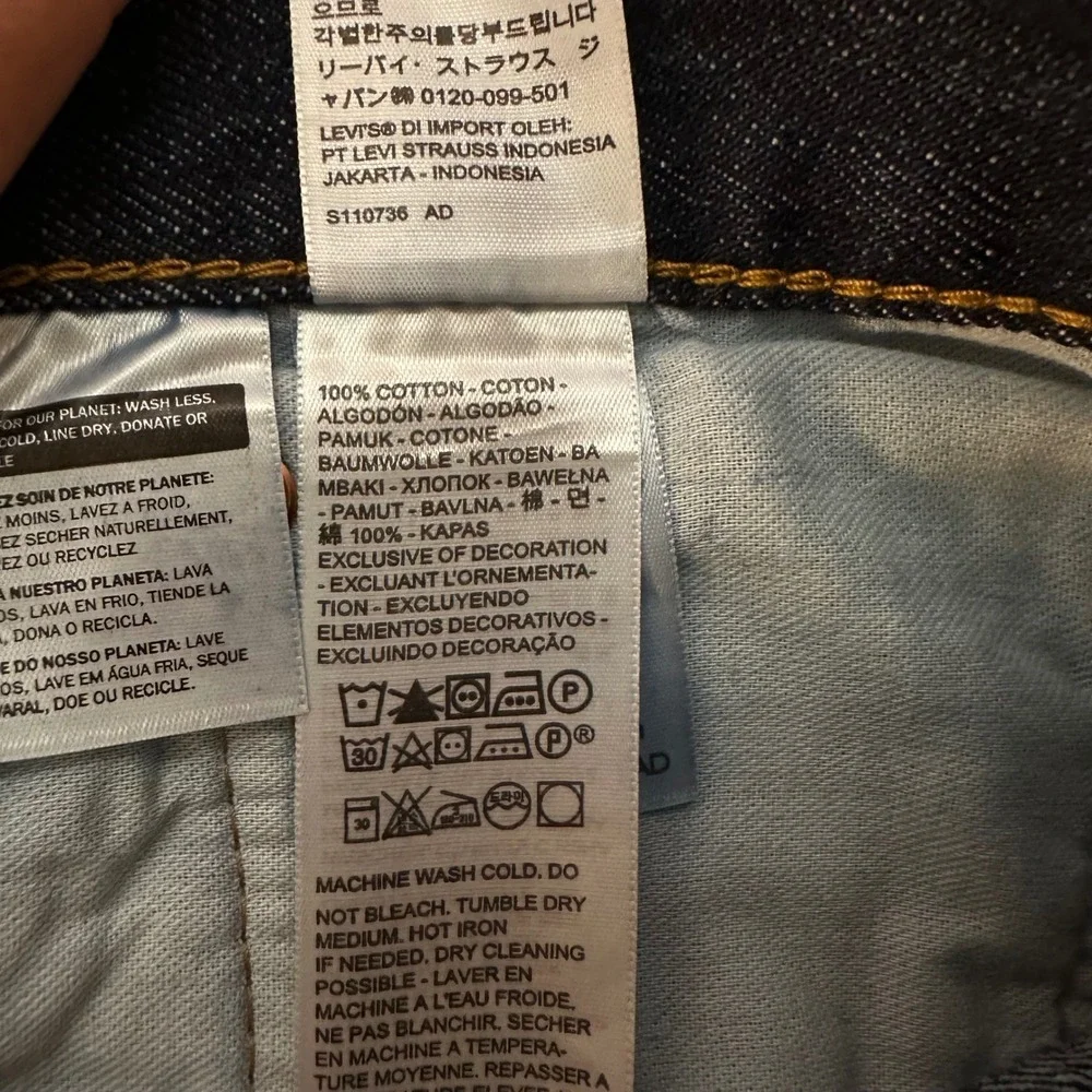 Levis 501 Jeans NWT Mens 38x36 Original Fit Straight Leg Dark Wash Indigo Denim